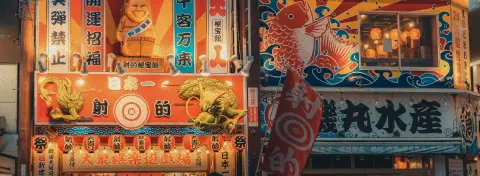 Quartier animé d’Osaka et ses enseignes lumineuses, étape urbaine et gourmande du voyage Japon d’exception Caramage