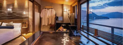 Ryokan traditionnel avec vue sur la mer intérieure de Seto