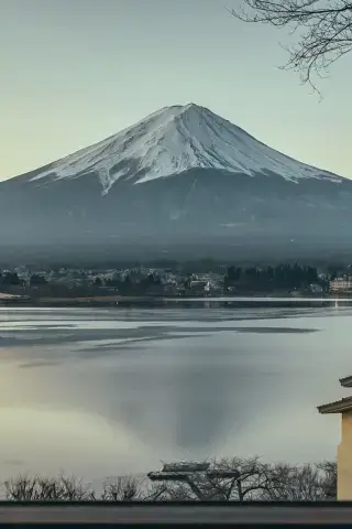 A view of Mount Fuji.